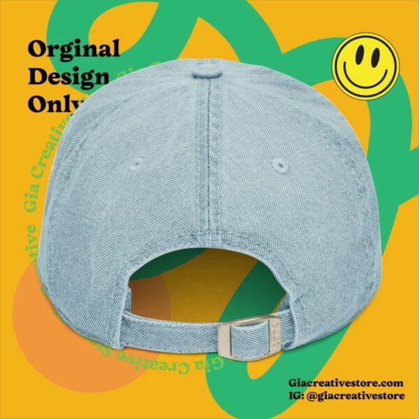 Cheerful cap- Good TRBL Embroidered Denim Hat