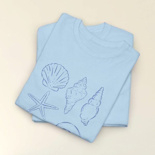 Coastal Vibes Graphic Tee | Unisex T-Shirt for Beach Lovers, Casual Summer Outfit, Seashell Print, Vintage 90s Y2K Ocean Shirt, Beachwear