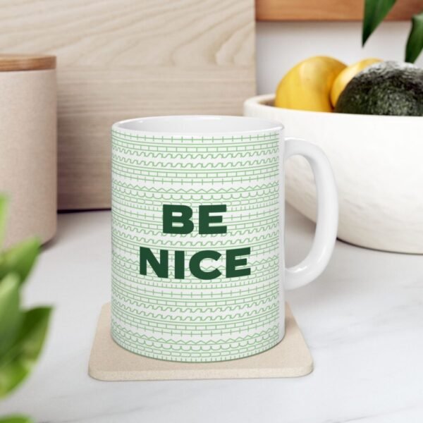 Sarcastic gift for friends - Fuck This Shit Funny Mug 11oz, Be nice coffee mug ( Green)