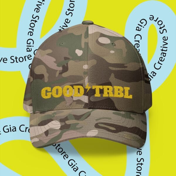 Good TRBL Embroidered camo Cap - Stylish Men Hat, Good trouble