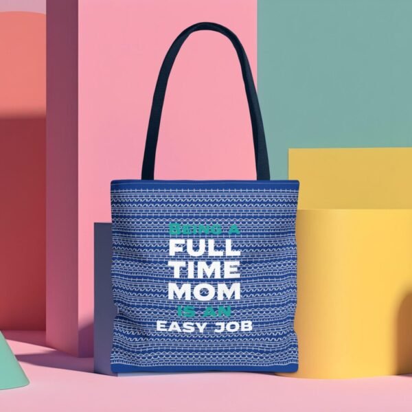 Humorous gift for full time mom - 16" Fuck This Shit Funny Tote bag on subtle fuck this shit pattern