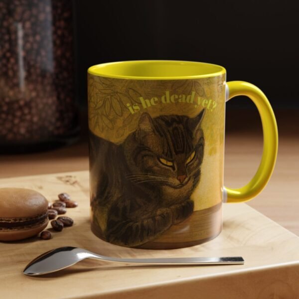 Funny Cat Coffee Mug, Subtle FDT 11oz Cup for Cat Lovers, Anti-Trump Gift, Polite FDT Mug, Vintage Cat Art, Anti-Mega Mug,Fuck donald trump