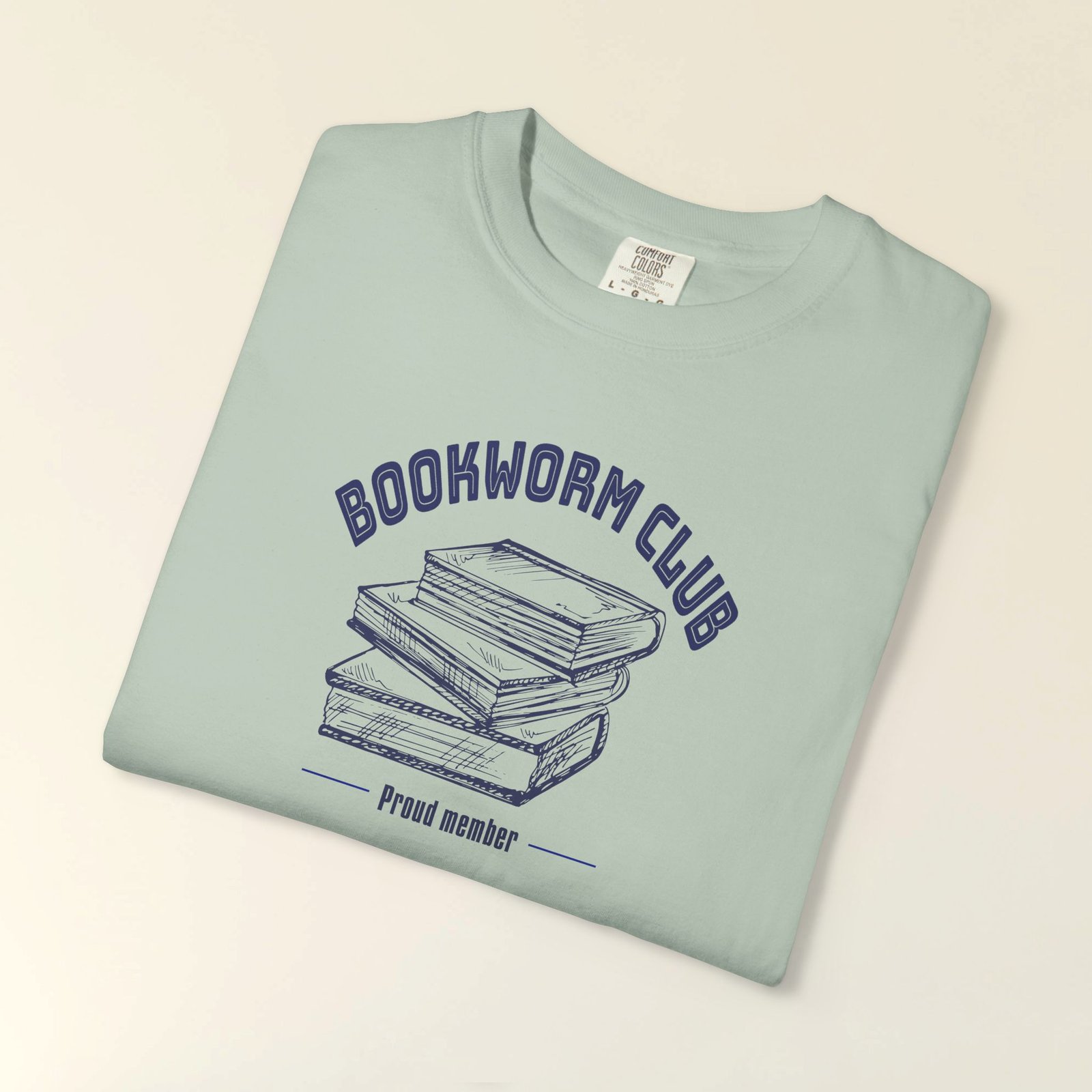 Bookworm Club Comfort Colors T-Shirt, Retro Style, Book Lover Gift, Bookaholic Tee, Unisex Apparel