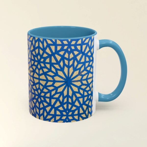 Spanish Tile Mug-Vintage style Spanish Tile pattern Mug with a Mediterranean design. Perfect for those who love rustic handmade tile decor.
