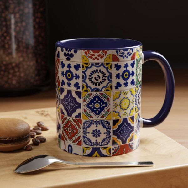 Spanish Tile Mug | Mexican Tile Mug | Rustic Mediterranean Ceramic Coffee Cup | 11 oz