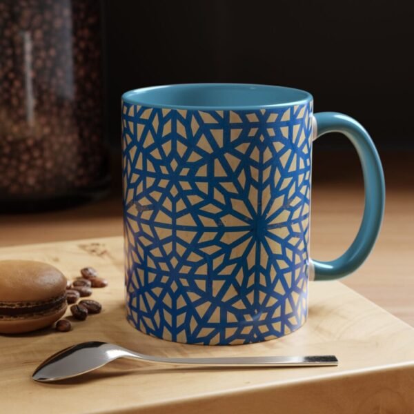 Spanish Tile Mug-Vintage style Spanish Tile pattern Mug with a Mediterranean design. Perfect for those who love rustic handmade tile decor.