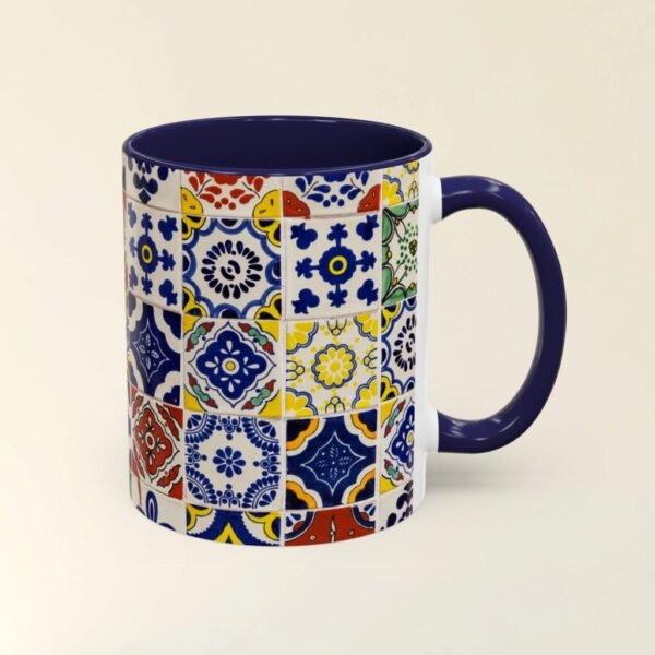 Spanish Tile Mug | Mexican Tile Mug | Rustic Mediterranean Ceramic Coffee Cup | 11 oz